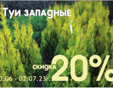 Акция с 30 июня по 2 июля в Садовых Центрах
