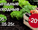 ВЫГОДНЫЕ ВЫХОДНЫЕ 8 - 11 МАЯ!