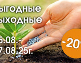 ВЫГОДНЫЕ ВЫХОДНЫЕ 15 - 17 АВГУСТА!