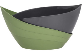 Кашпо Гармония 1,5л оливковый/антрацит (КШ-9062)