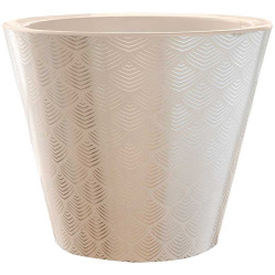 Кашпо Флейк 5л Пудровый фольга (КШ-9277)