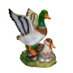Фигура Утка с селезнем L24W26H26 123420/FT029