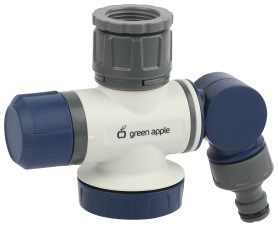 Регулятор подачи воды Green Apple GАRР -02 двухпутевой (кран+штуцер)