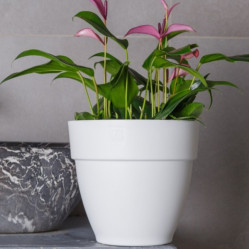 Кашпо Лори VipSet 10,5л белый