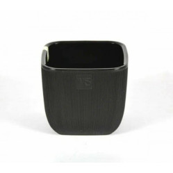 Горшок Фабио с дренажной системой VipSet 4,7л черный