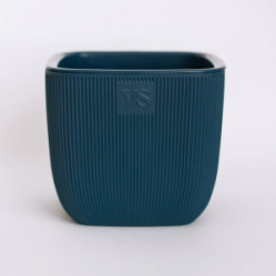 Горшок Фабио с дренажной системой VipSet 4,7л синий