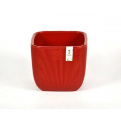 Горшок Фабио с дренажной системой VipSet 4,7л красный