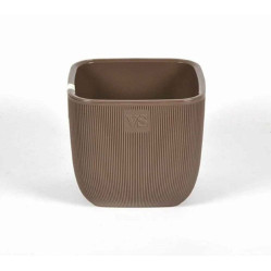 Горшок Фабио с дренажной системой VipSet 4,7л шоколад