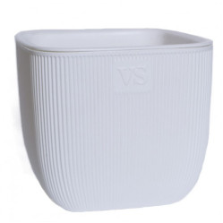 Горшок Фабио с дренажной системой VipSet 1,95л белый