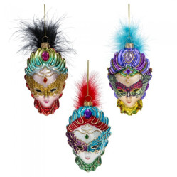 794431 Украшение НГ Маска L7 W3 H16см