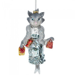 794432 Украшение НГ Котик L9 W4 H16,5см