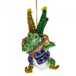 794433 Украшение НГ Крокодил L12,5 W8,5 H15см