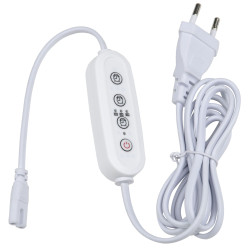 Таймер Uniel с вилкой и разъемом L.N для фитосветильника 220В, 2м USТ-E32 White UL-00006492