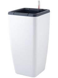 Горшок InGreen Munhen 20л./8л внутр, квадрат белоснежный жасмин (ПР) IG622511048