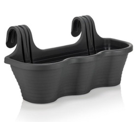 Балконный ящик Камелия подвесной 6,5л. антрацит (Santino)