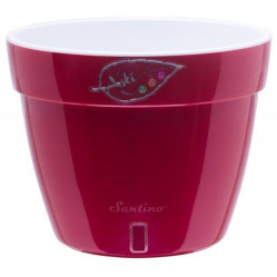 Кашпо АСТИ 1,4л. Красный-Белый (Santino)