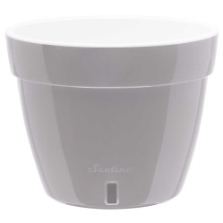 Кашпо АСТИ 1,4л. Серый-Белый (Santino)