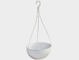 Кашпо подвесное Петуния белое 4л. (ссп)