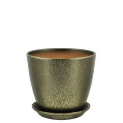 Г.кер. Глянец бутон мет.чер/зол 12см ГЛ 11/1