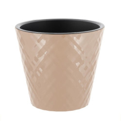 Горшок InGreen Manhattan D125мм 1л. молочный шоколад (ПР) IG670310047