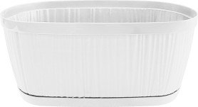 Горшок InGreen BARCELONA 275*145 2,7л овальный Белый (ПР) IG623310006