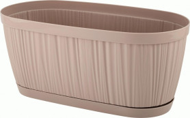 Горшок InGreen BARCELONA 275*145 2,7л овальный молочный шоколад (ПР) IG623310047