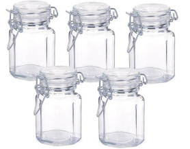 Стеклобанка Бугельный замок с крышкой 0,9л.