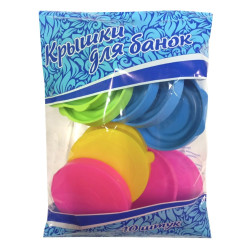 Крышка п/эт Сорока микс 82 (набор 10шт: 5шт зима+5шт лето)