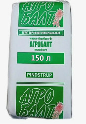 Торф верховой кислый Агробалт-В 150л. (0-20, pH 3,7-4,7, зелен.)