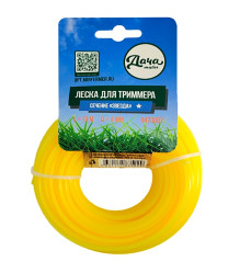 Леска д/триммеров ДАЧАтайм Звезда d=4,0 мм L= 15 м 9473007