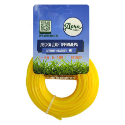 Леска д/триммеров ДАЧАтайм Квадрат d=3,0 мм L= 15 м 9473012