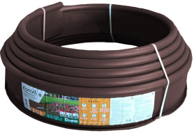 Бордюр KANTA пластиковый Коричневый выс.10см., ш.16мм, дл.50м. арт.82552-К/50