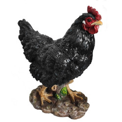 Фигура Курица (черная) H35см 718313/ F038