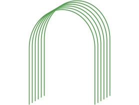 Дуги парник. мет. в ПВХ диам.5 (дл.2,2м., шир.0,9м., выс.0,85м.) (6шт./уп.)