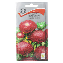 Астра помпонная Темно-красная 0,3гр. (Поиск)