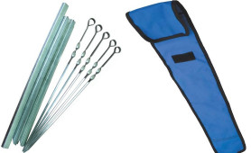 Мангал-мини, шампур 620мм углов., 8 педм., в чехле (МИ-93810)