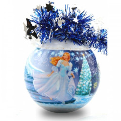 Шар "Рождественский" 85мм Золушка Ш85042 (Пластинд.)