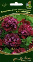 Петуния Дуо Бургунди 10шт.махр.многоцв.(Поиск)