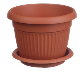 Кашпо ЛИВИЯ D280мм 7.4л. Терракотовый М3021 (М-пласт.)