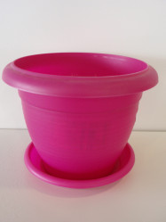 Кашпо с поддоном Терра 4л. Сиреневый (Santino)