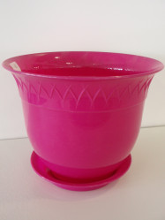 Кашпо с поддоном Лилия 2,5л. Сиреневый (Santino)