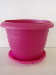 Кашпо с поддоном Терра 6л. Сиреневый (Santino)