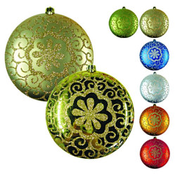 Н68921 н.г.фиг.шар-блин роспись Кружево 6шт.8см.в пвх 6цв.