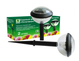 Фонарь садовый на солнечных батареях Полусфера (уп 2 шт) 06-095 ГринБэлт