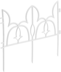 Забор декорат. Лилия белый