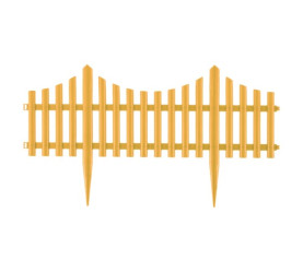 Забор декорат. Палисад желтый (арт.КА1193)