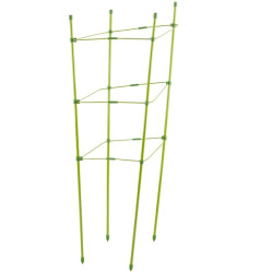 Метал. поддержка д/цветов прям. тройная 60 см IFRS-60 (Elza)