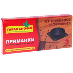 Тараканофф Приманка для тараканов и муравьев (3шт./уп.)