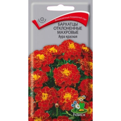 Бархатцы Аура красная откл.махр. 0,4гр. (Поиск)
