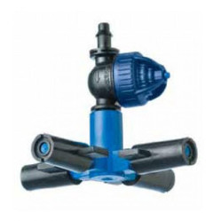 Микроразбр-ль с Х-обр. FOGGER на 4 рожка, оранж.сопло 14л/ч+ синий LPD 4/7 <NaaDan> (арт.191865)